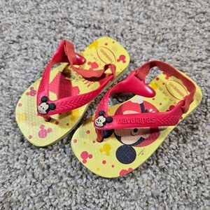 Havaianas Baby Disney Classics II Mickey Mouse Sandals - Size 7C / EUR 23